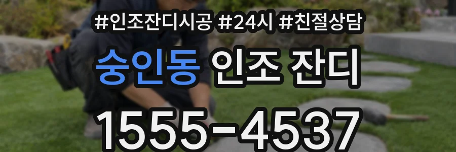 숭인동 인조 잔디