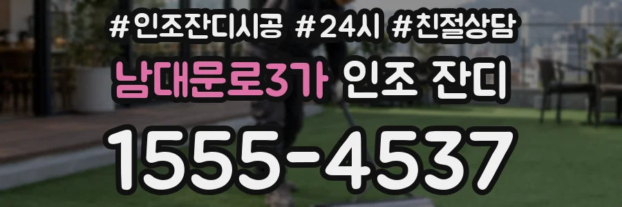 남대문로3가 인조 잔디