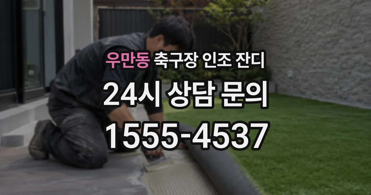 우만동 축구장 인조 잔디