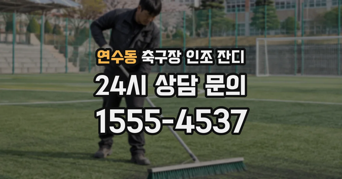 연수동 축구장 인조 잔디