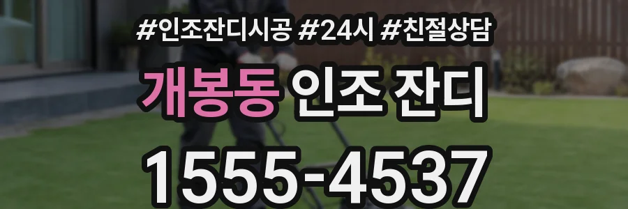 개봉동 인조 잔디