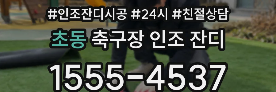 초동 축구장 인조 잔디
