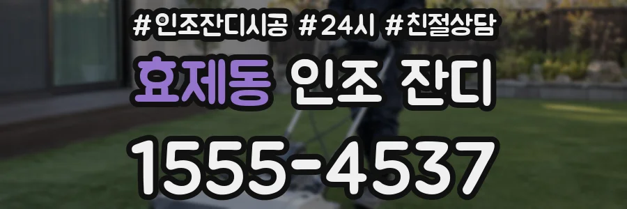 효제동 인조 잔디