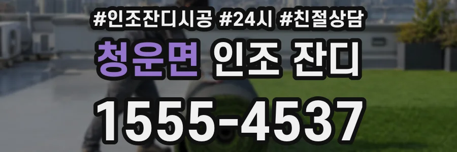청운면 인조 잔디