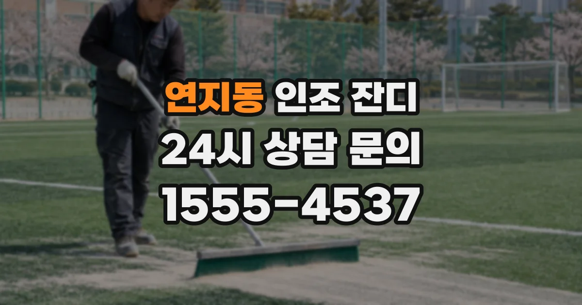 연지동 인조 잔디