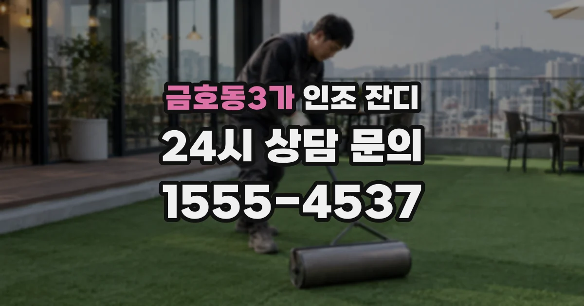 금호동3가 인조 잔디