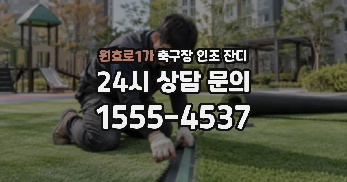 원효로1가 축구장 인조 잔디
