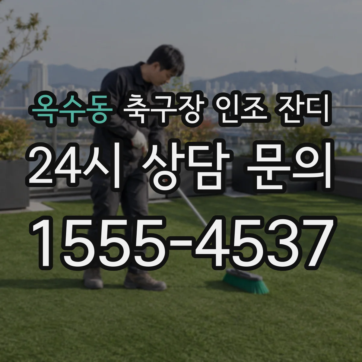 옥수동 축구장 인조 잔디