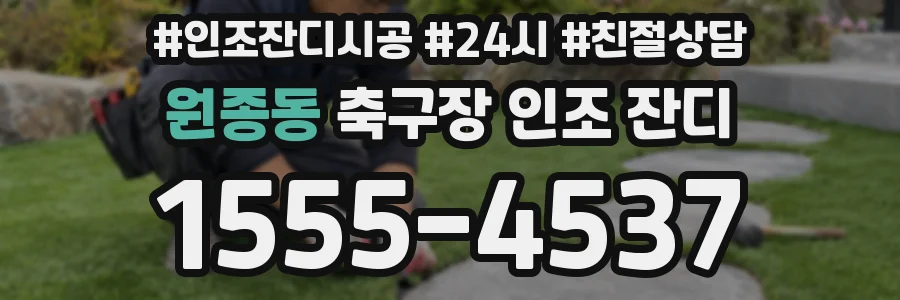 원종동 축구장 인조 잔디