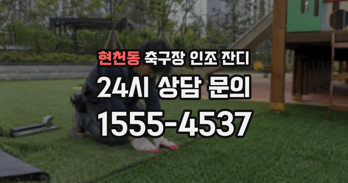 현천동 축구장 인조 잔디