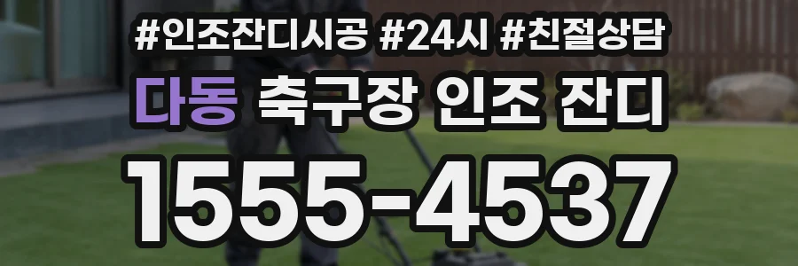 다동 축구장 인조 잔디