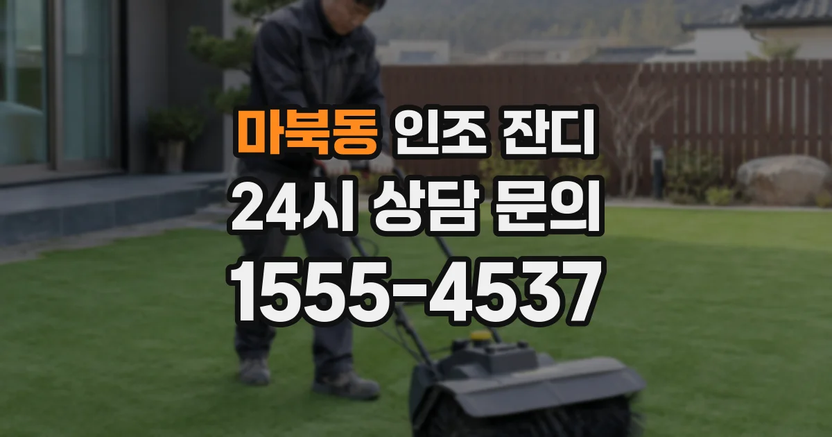 마북동 인조 잔디
