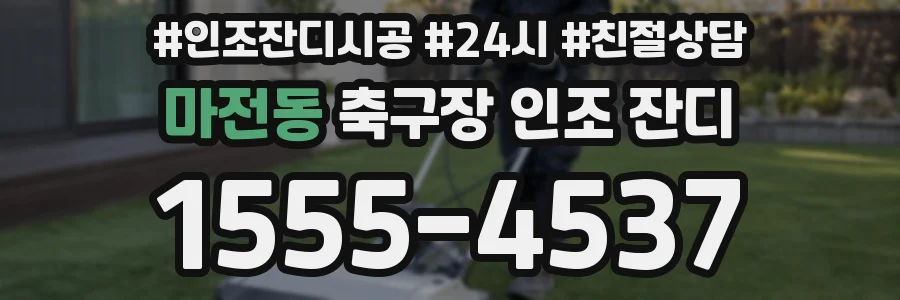 마전동 축구장 인조 잔디
