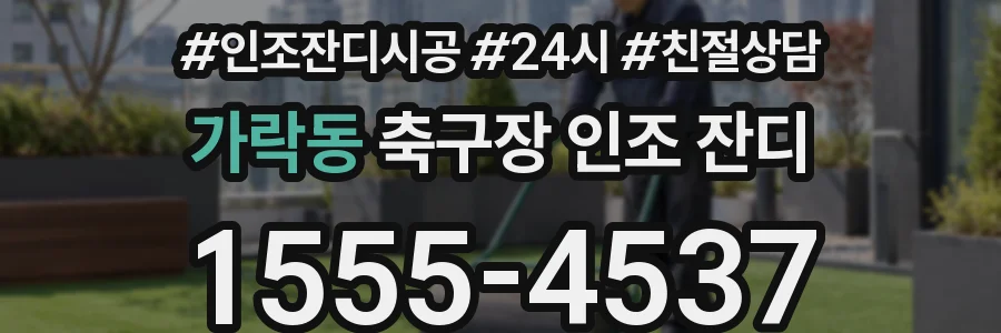 가락동 축구장 인조 잔디