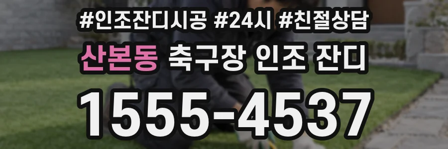 산본동 축구장 인조 잔디