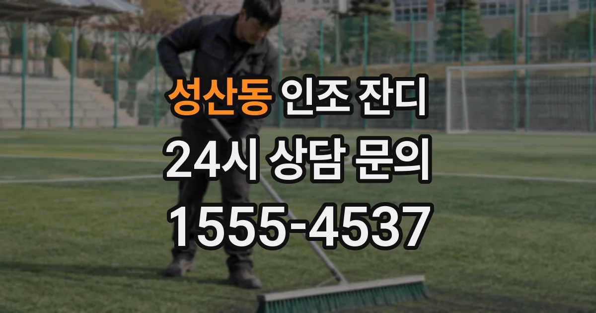 성산동 인조 잔디