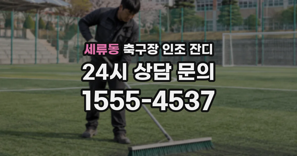 세류동 축구장 인조 잔디