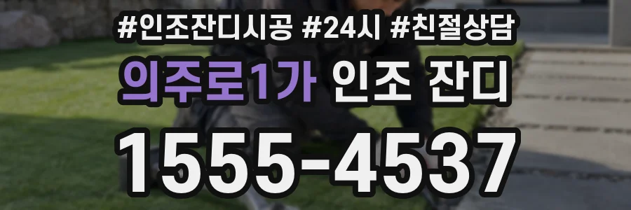의주로1가 인조 잔디