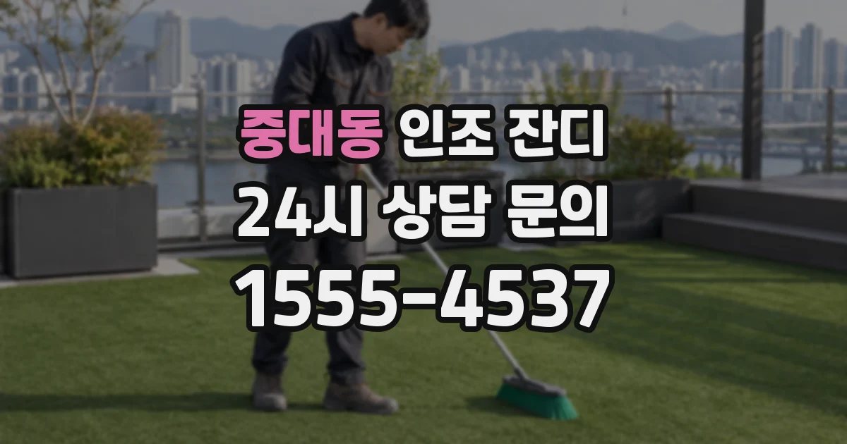 중대동 인조 잔디