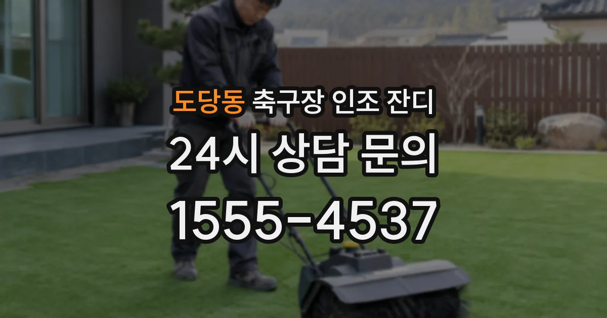 도당동 축구장 인조 잔디