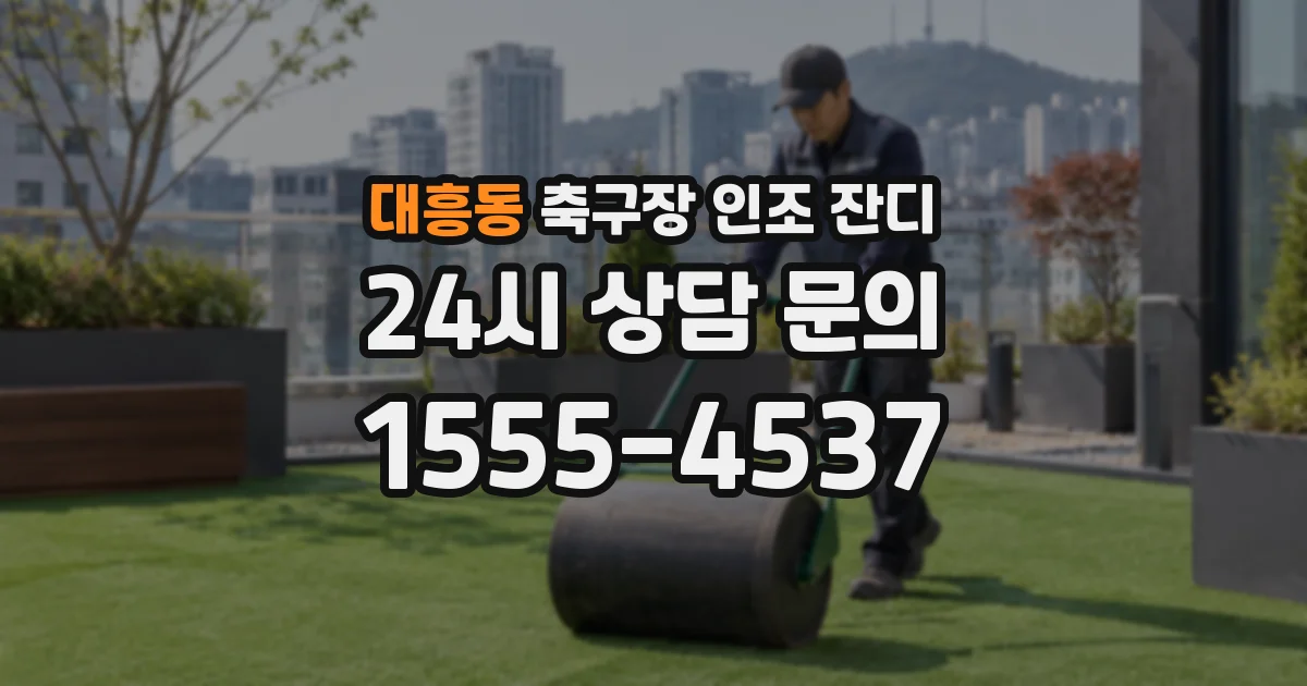 대흥동 축구장 인조 잔디