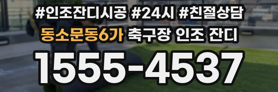 동소문동6가 축구장 인조 잔디