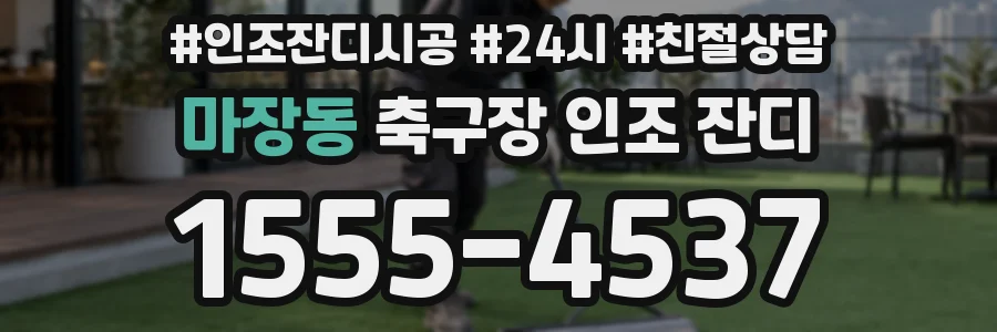 마장동 축구장 인조 잔디