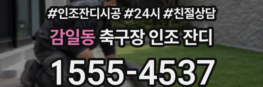 감일동 축구장 인조 잔디