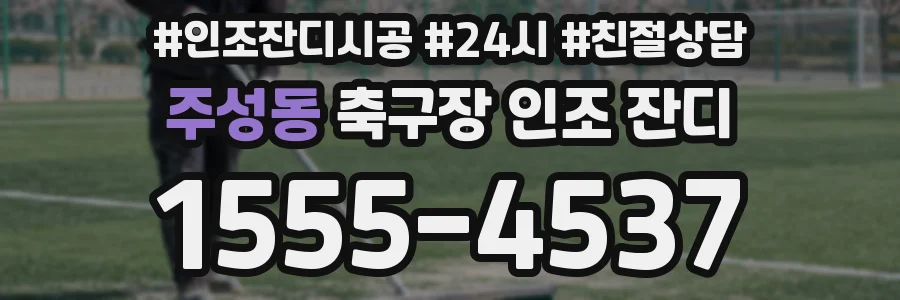 주성동 축구장 인조 잔디