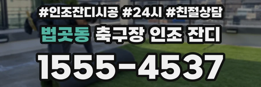 법곳동 축구장 인조 잔디