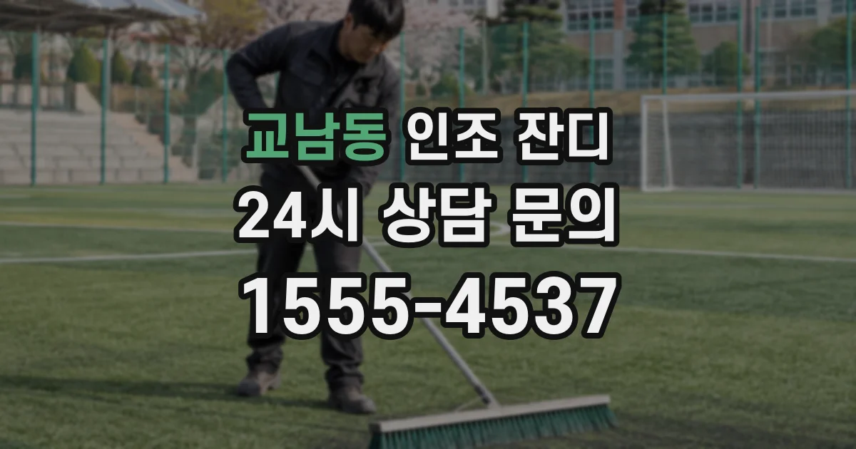 교남동 인조 잔디