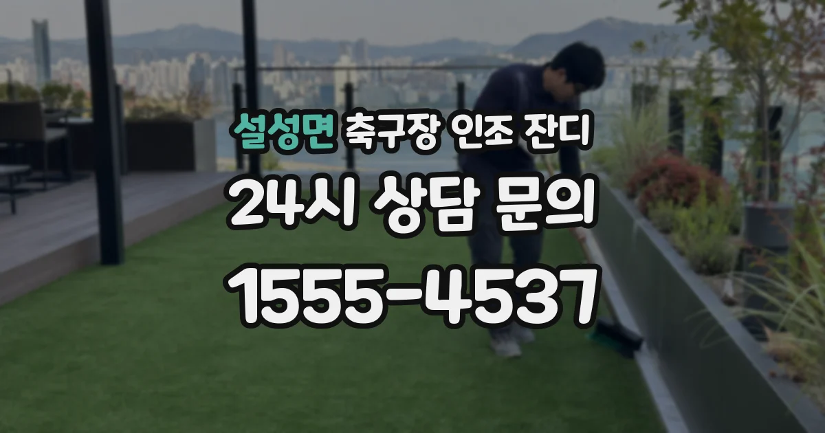 설성면 축구장 인조 잔디