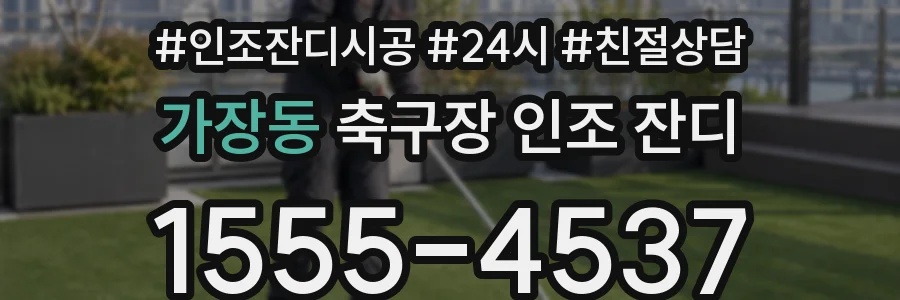 가장동 축구장 인조 잔디