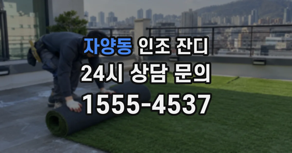 자양동 인조 잔디