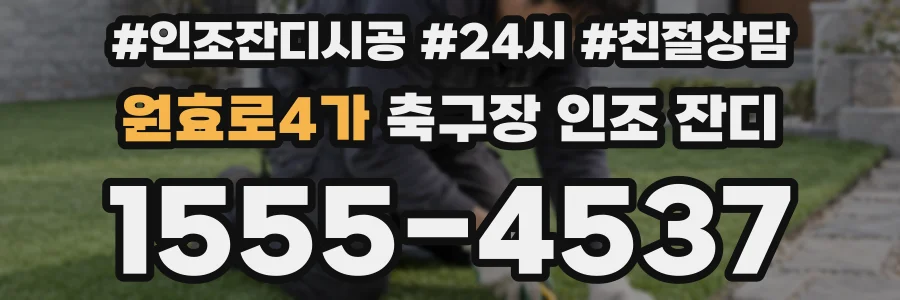 원효로4가 축구장 인조 잔디