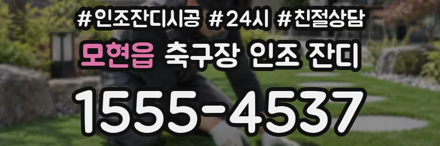 모현읍 축구장 인조 잔디