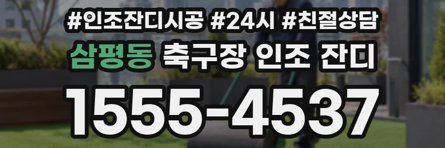 삼평동 축구장 인조 잔디