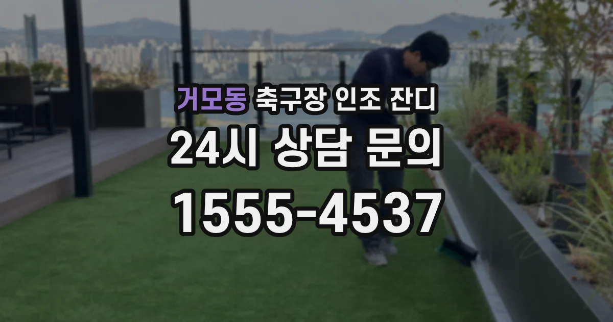 거모동 축구장 인조 잔디
