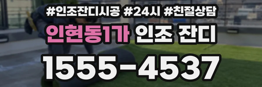 인현동1가 인조 잔디