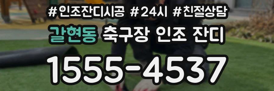 갈현동 축구장 인조 잔디
