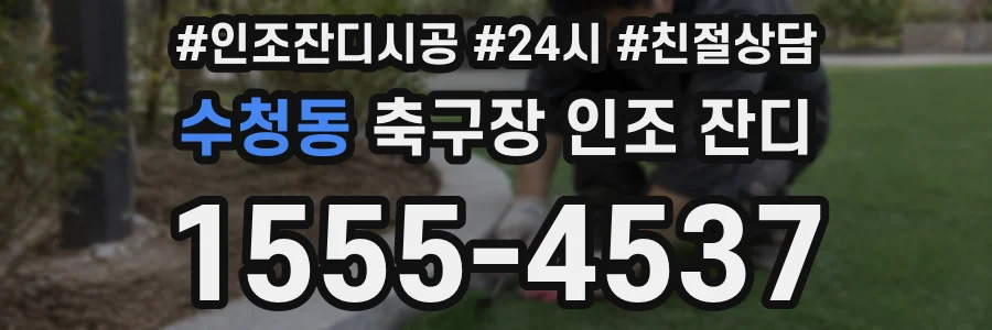 수청동 축구장 인조 잔디