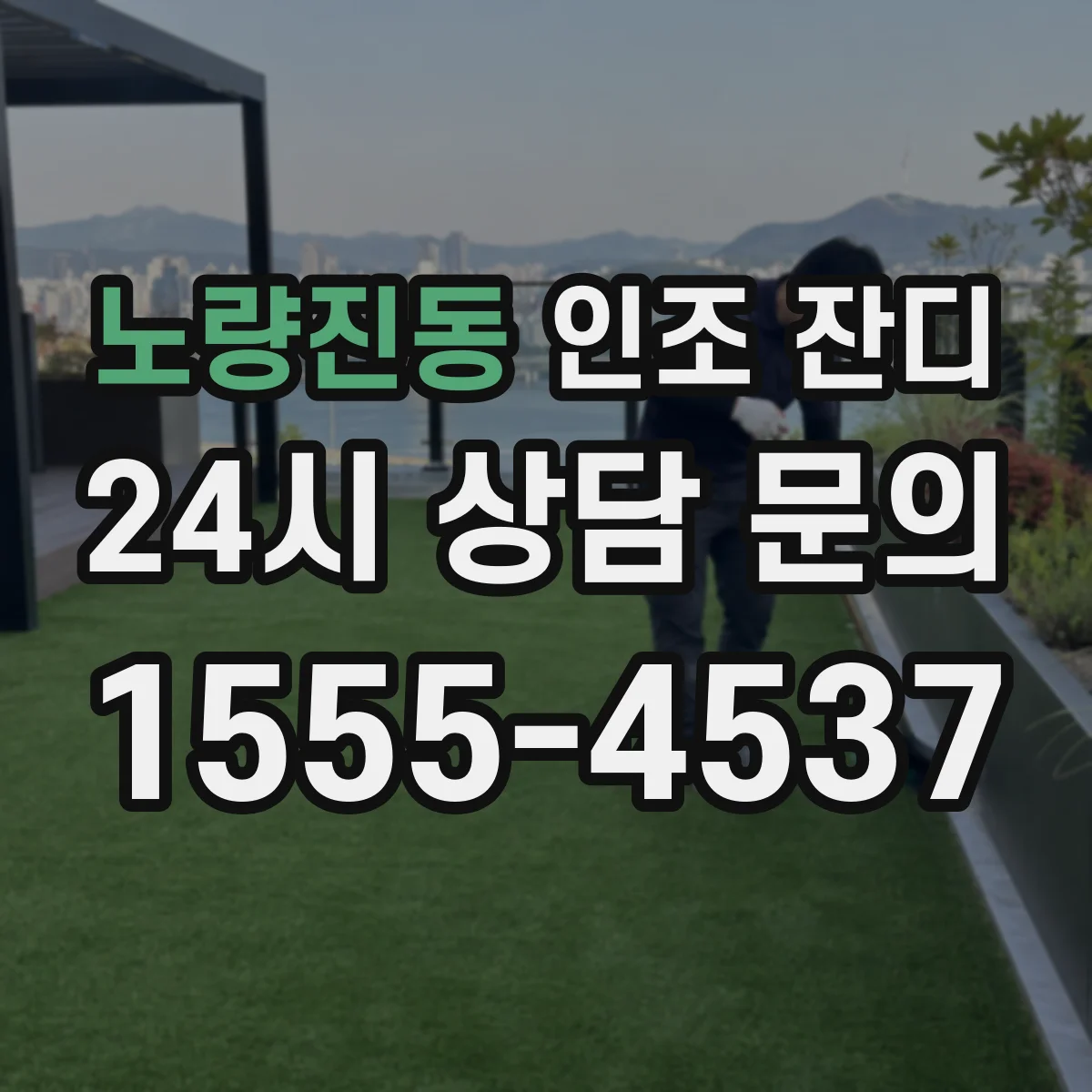 노량진동 인조 잔디