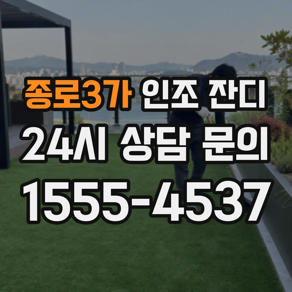 종로3가 인조 잔디