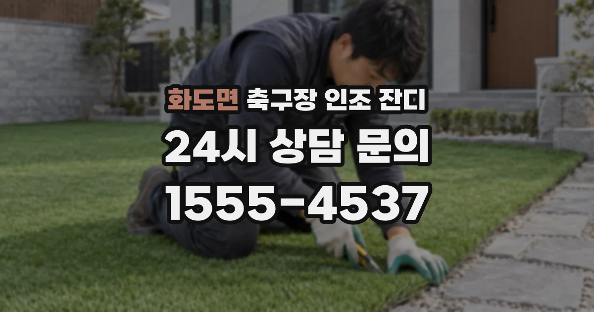 화도면 축구장 인조 잔디