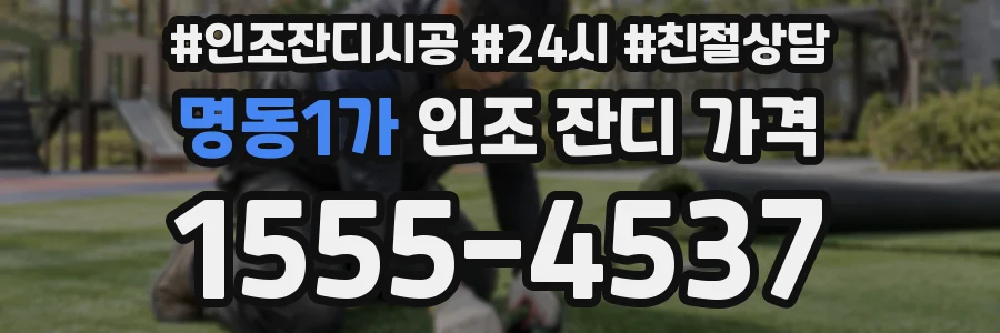 명동1가 인조 잔디 가격
