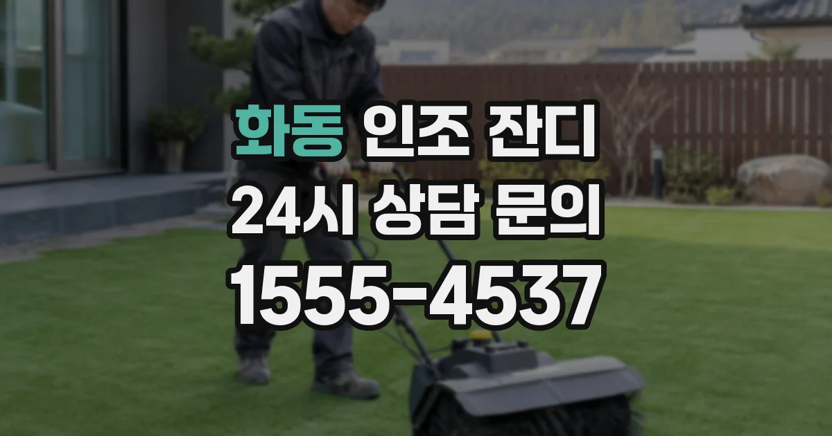 화동 인조 잔디