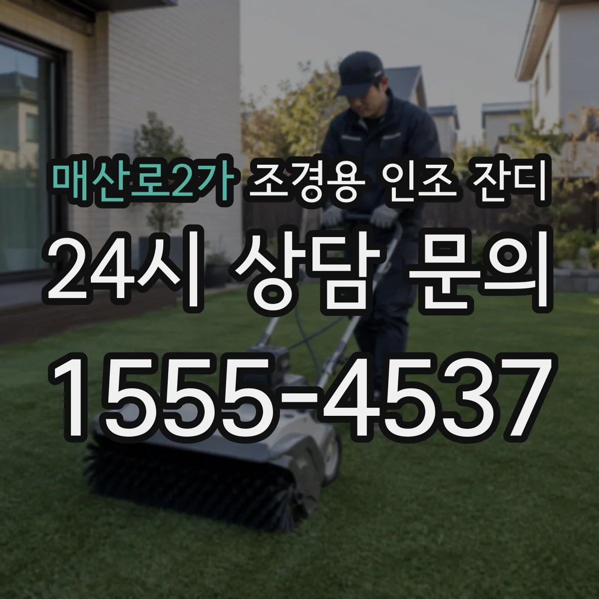 매산로2가 조경용 인조 잔디