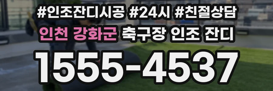 인천 강화군 축구장 인조 잔디