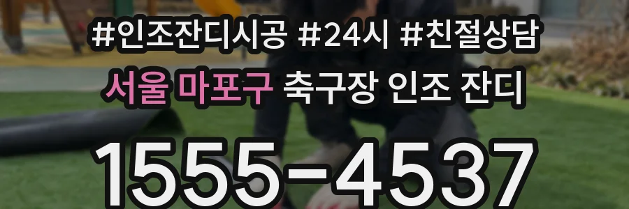 서울 마포구 축구장 인조 잔디