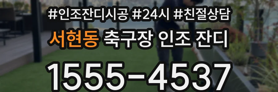 서현동 축구장 인조 잔디